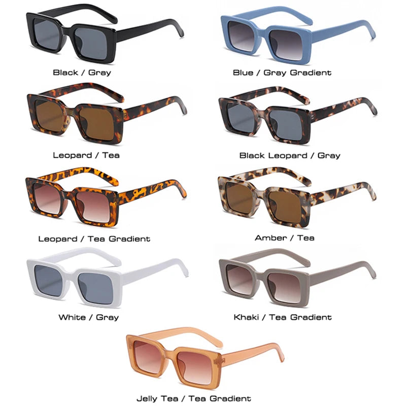 Óculos de Sol Retro Rectangle — Proteção UV400