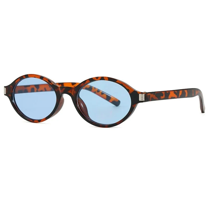 New  Women's Sunglasses Designer Popular Fashion Shades Men Punk Sun Glasses UV400 Vintage Trending Retro Oval Eyewear