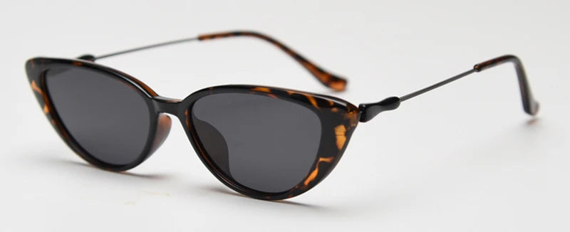 Peekaboo small frame sunglasses polarized female TR90 retro sun glasses for women half metal uv400 brown green 2025 summer