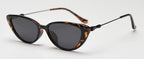 Peekaboo small frame sunglasses polarized female TR90 retro sun glasses for women half metal uv400 brown green 2025 summer