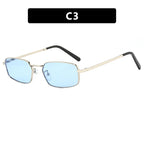 New Small Square Metal Women Sunglasses Brand Designer Men Sun Glasses Outdoor Travel Female Shades Lentes UV400