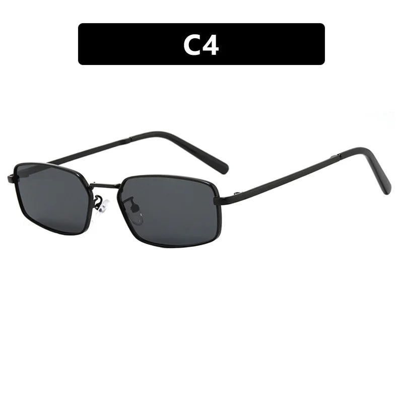 New Small Square Metal Women Sunglasses Brand Designer Men Sun Glasses Outdoor Travel Female Shades Lentes UV400