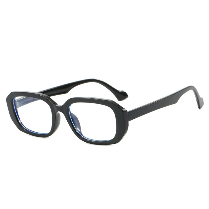 SO&EI Fashion Small Polygon Rectangle Sunglasses Women Retro Clear Gradient Shades UV400 Men Blue Green Sun Glasses
