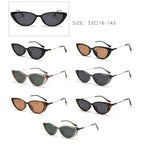 Peekaboo small frame sunglasses polarized female TR90 retro sun glasses for women half metal uv400 brown green 2025 summer