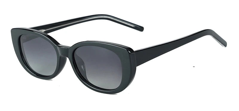 Peekaboo TR90 polarized sunglasses cat eye acetate brown black square sun glasses fashion women uv400 female gift items