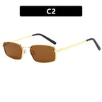 New Small Square Metal Women Sunglasses Brand Designer Men Sun Glasses Outdoor Travel Female Shades Lentes UV400