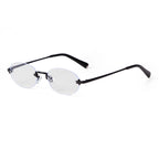 SORVINO Fashion Rimless Oval Sunglasses 2026 Women Men 90s Brand Designer Brown Frameless Shades Sun Glasses Clear Lens Eyewear
