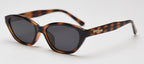 Peekaboo unisex cat eye sunglasses for women trendy TR90 polarized sun glasses for men acetate female uv400 black leopard 2025