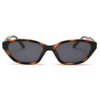 Peekaboo unisex cat eye sunglasses for women trendy TR90 polarized sun glasses for men acetate female uv400 black leopard 2025