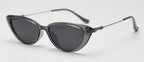 Peekaboo small frame sunglasses polarized female TR90 retro sun glasses for women half metal uv400 brown green 2025 summer