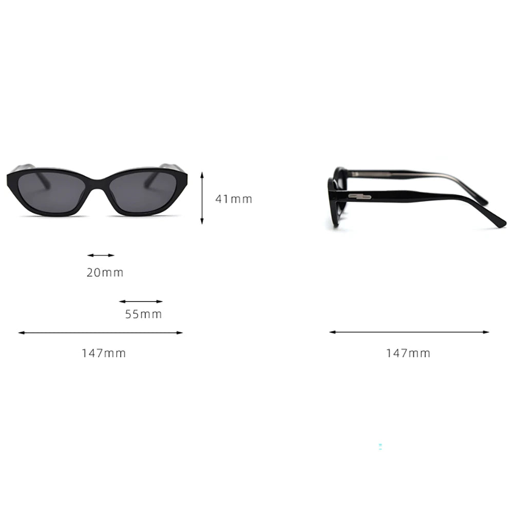 Peekaboo unisex cat eye sunglasses for women trendy TR90 polarized sun glasses for men acetate female uv400 black leopard 2025