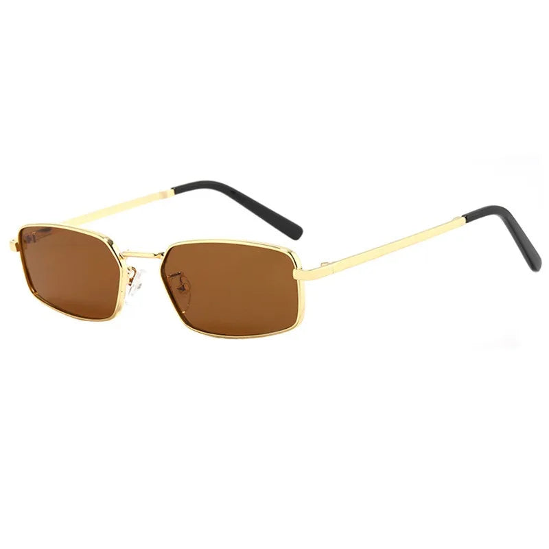 New Small Square Metal Women Sunglasses Brand Designer Men Sun Glasses Outdoor Travel Female Shades Lentes UV400
