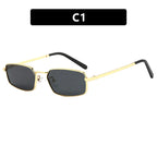 New Small Square Metal Women Sunglasses Brand Designer Men Sun Glasses Outdoor Travel Female Shades Lentes UV400