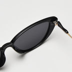 Peekaboo small frame sunglasses polarized female TR90 retro sun glasses for women half metal uv400 brown green 2025 summer