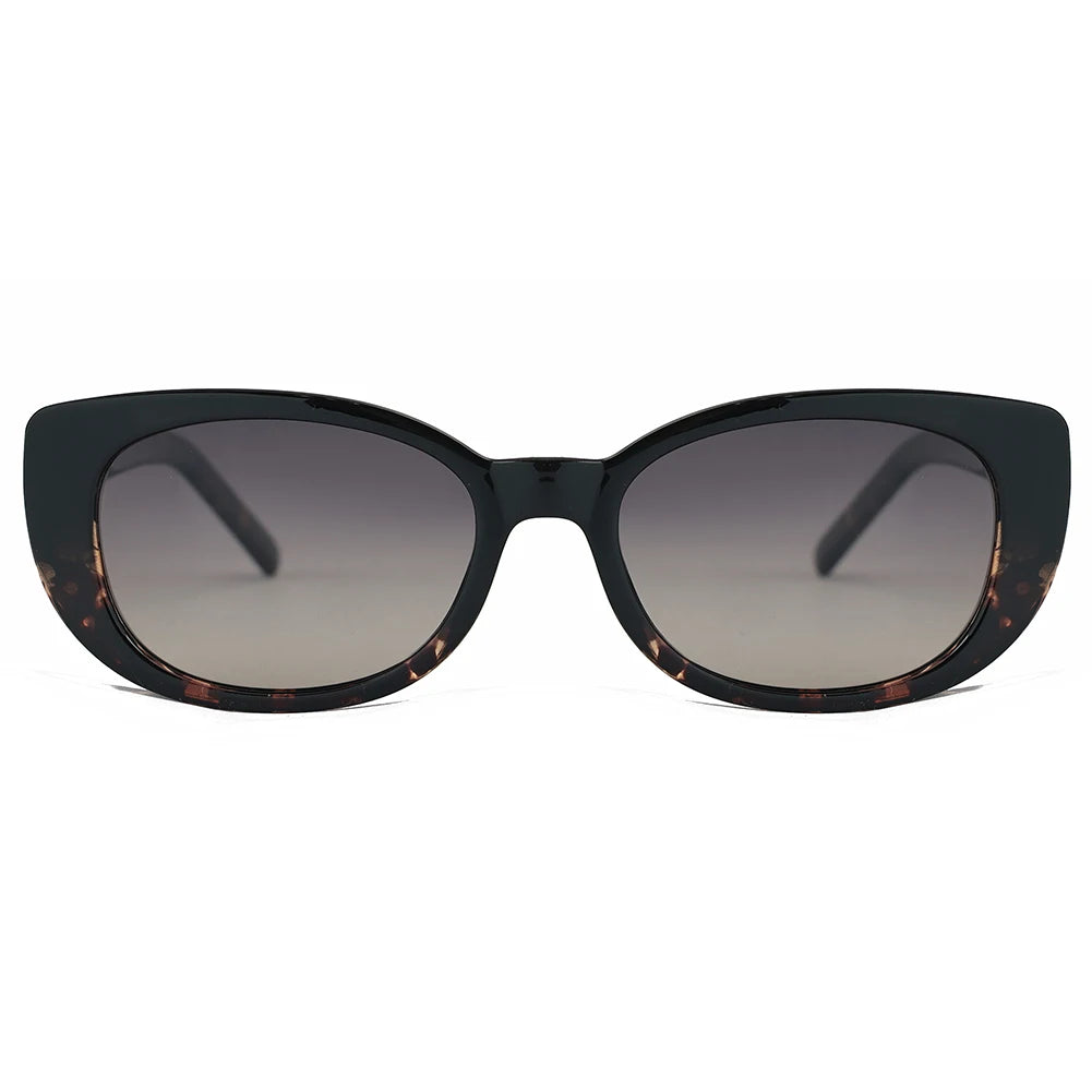 Peekaboo TR90 polarized sunglasses cat eye acetate brown black square sun glasses fashion women uv400 female gift items