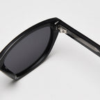 Peekaboo unisex cat eye sunglasses for women trendy TR90 polarized sun glasses for men acetate female uv400 black leopard 2025