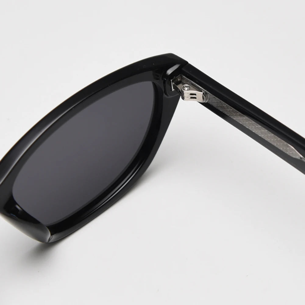 Peekaboo unisex cat eye sunglasses for women trendy TR90 polarized sun glasses for men acetate female uv400 black leopard 2025