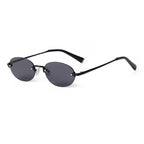 SORVINO Fashion Rimless Oval Sunglasses 2026 Women Men 90s Brand Designer Brown Frameless Shades Sun Glasses Clear Lens Eyewear