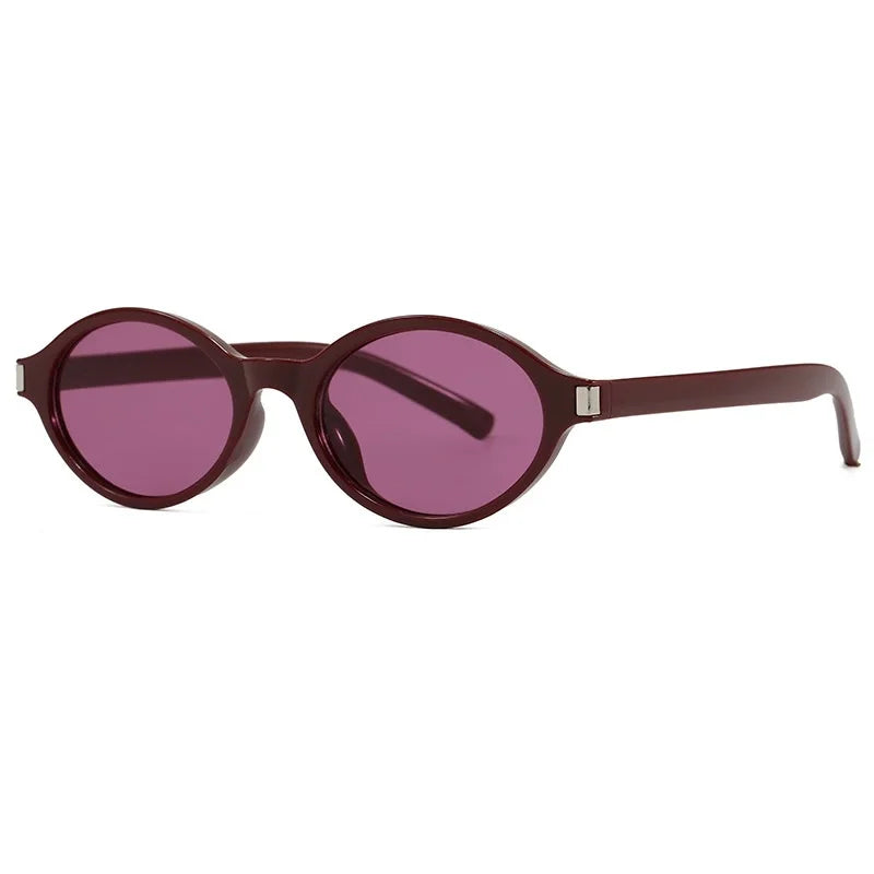 New  Women's Sunglasses Designer Popular Fashion Shades Men Punk Sun Glasses UV400 Vintage Trending Retro Oval Eyewear