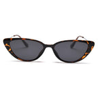 Peekaboo small frame sunglasses polarized female TR90 retro sun glasses for women half metal uv400 brown green 2025 summer
