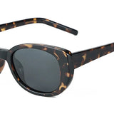 Peekaboo TR90 polarized sunglasses cat eye acetate brown black square sun glasses fashion women uv400 female gift items