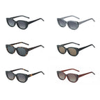 Peekaboo TR90 polarized sunglasses cat eye acetate brown black square sun glasses fashion women uv400 female gift items